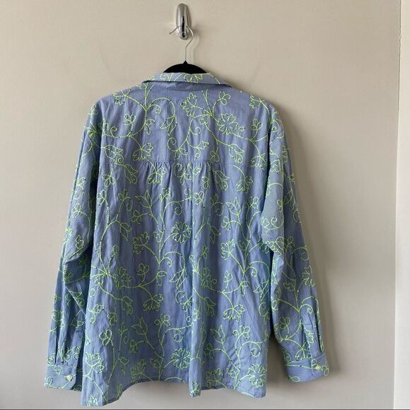 Anthro.maeve The Clarissa High-Low Buttondown Top - Picture 3 of 11